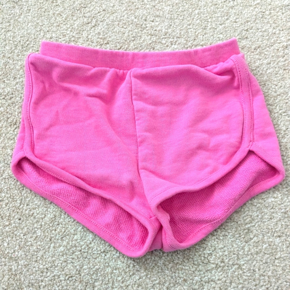 Like new Hanna Andersson pink terry dolphin shorts